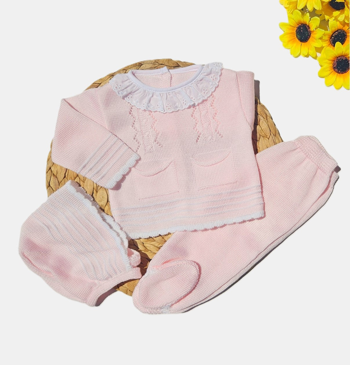 Baby outfit baby knit cloth welcome baby girl romper baby shower gift baby girl knit new baby gift Baby knitted clothing take me home baby clothing first outfit knitted clothes baby girl come home outfit baby girl homecoming outfit baby shower gift