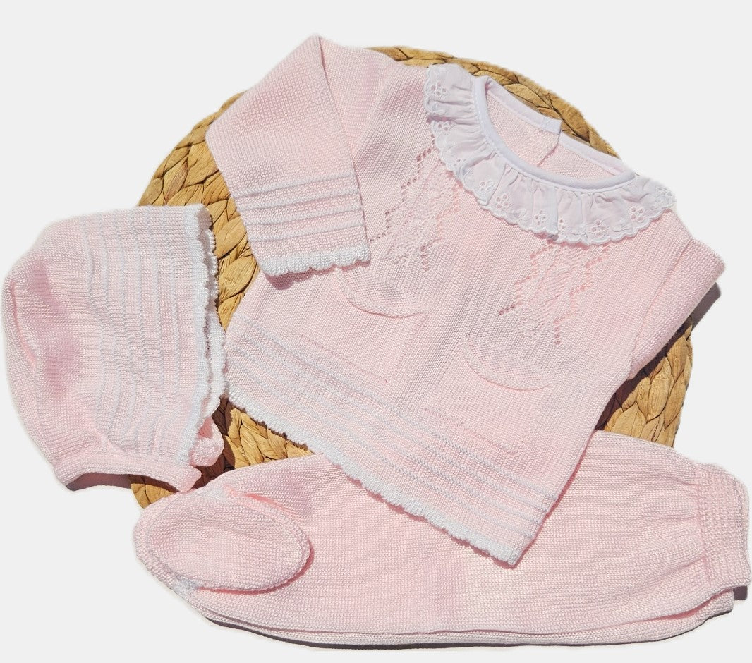 Baby outfit baby knit cloth welcome baby girl romper baby shower gift baby girl knit new baby gift Baby knitted clothing take me home baby clothing first outfit knitted clothes baby girl come home outfit baby girl homecoming outfit baby shower gift
