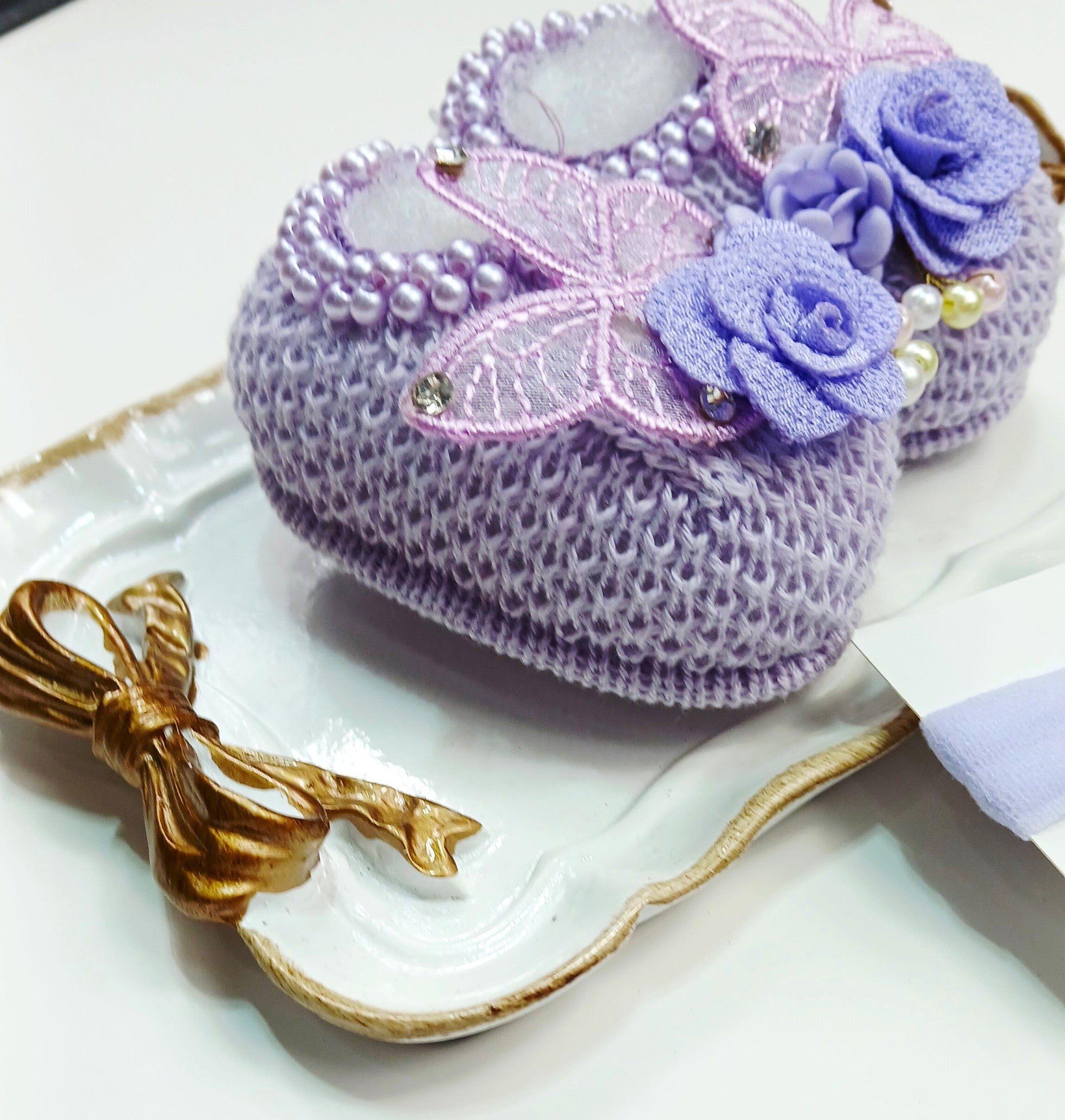 Handmade Bootie and Headband Butterfly Set - 2 Colors