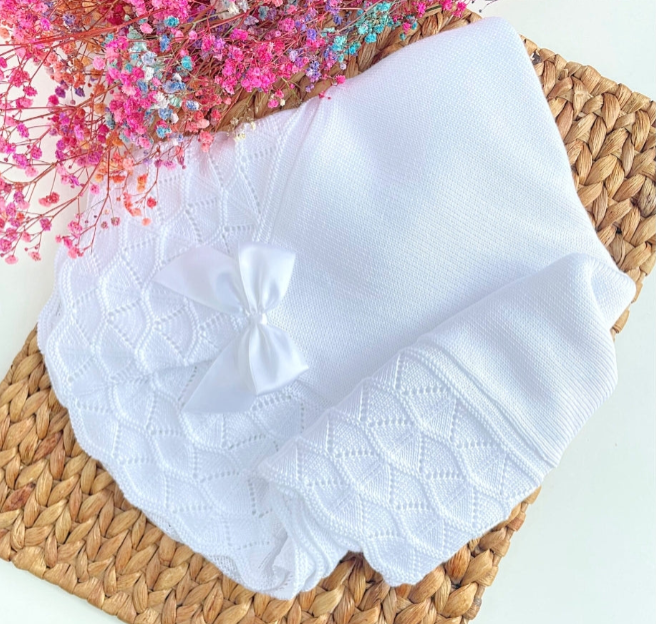 Baby Shawl Spanish Blanket - Multiple Colors