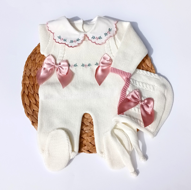 Flowers knitted Outfit- Multiple Colors