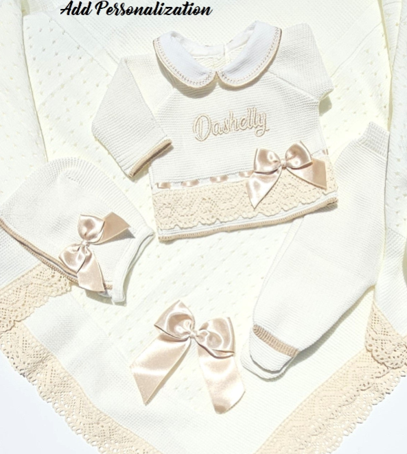 Tivoli Knitted Outfit with Blanket - Multiple Colors