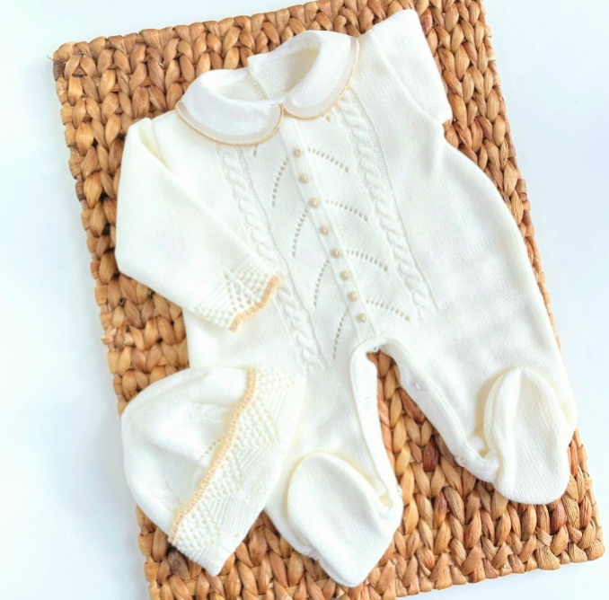 Spanish Knitted Romper - Multiple Colors