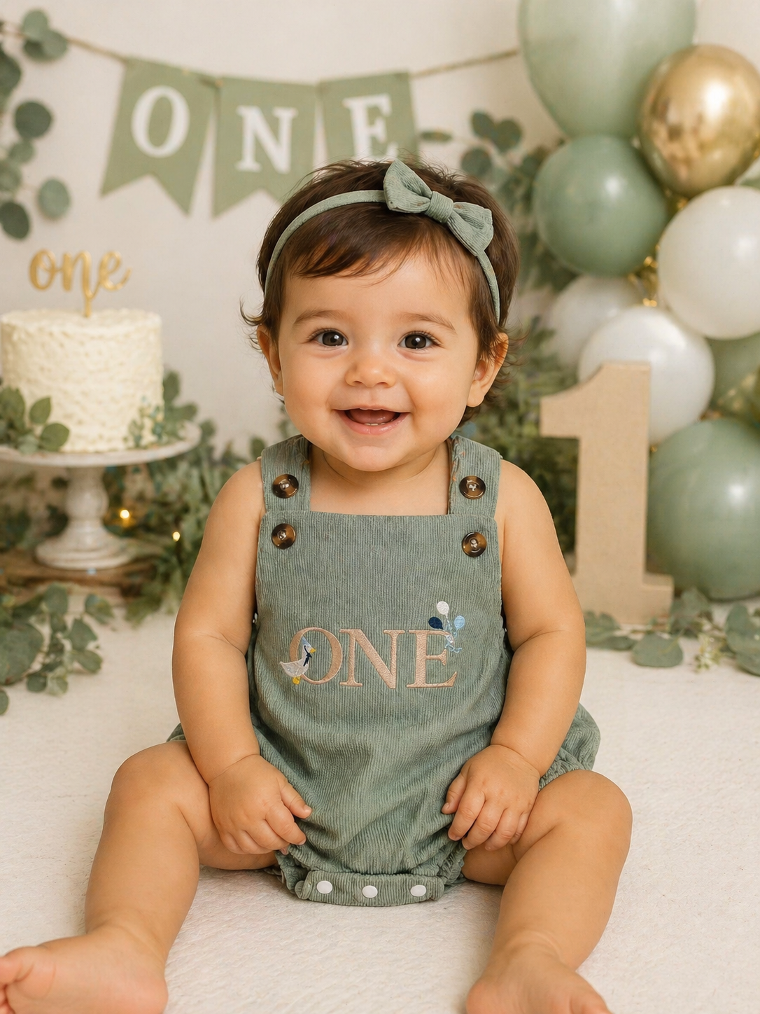 First Birthday Romper - Country Style