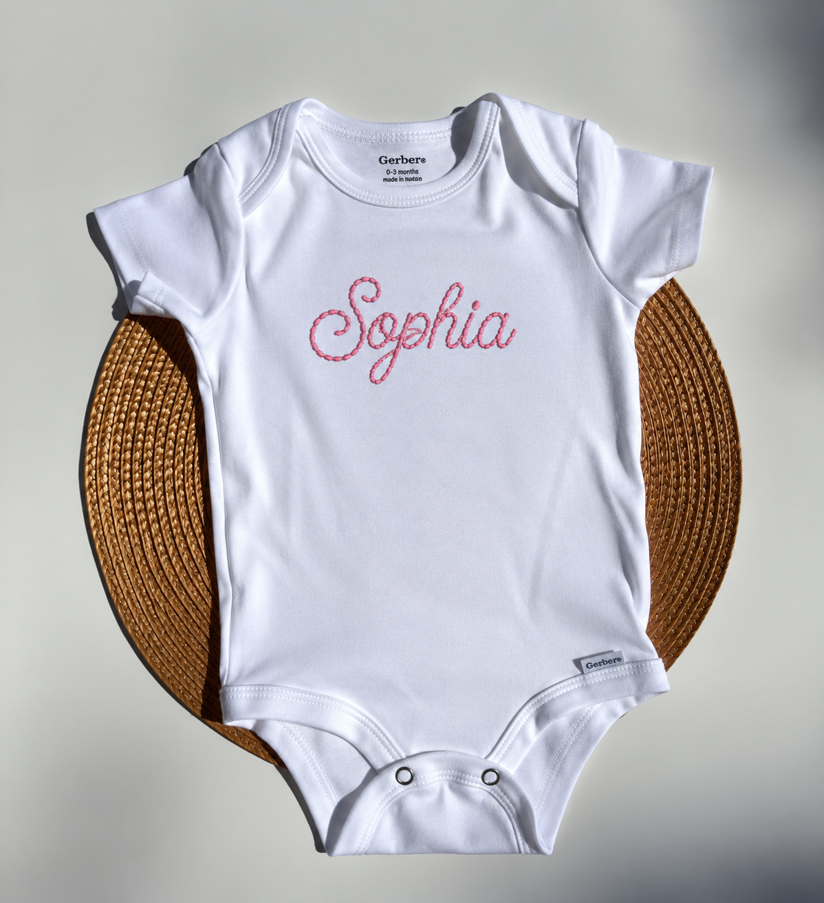 Baby Personalized Embroidery Onesie
