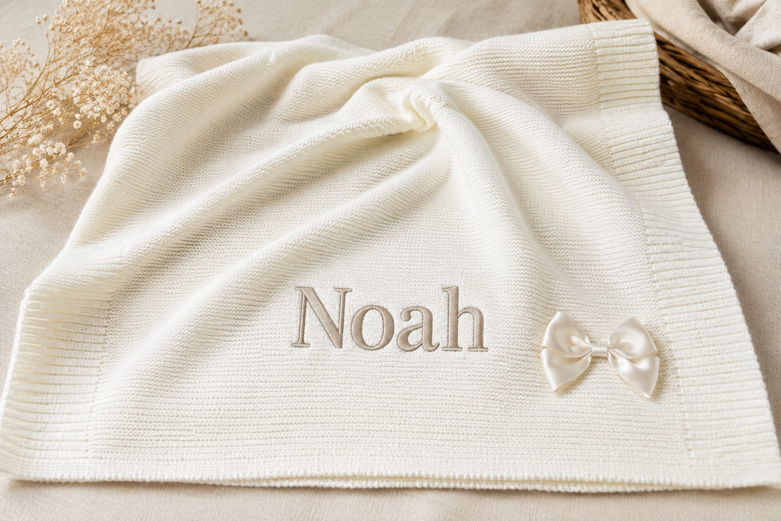Baby Blankets and Throws - Ivory