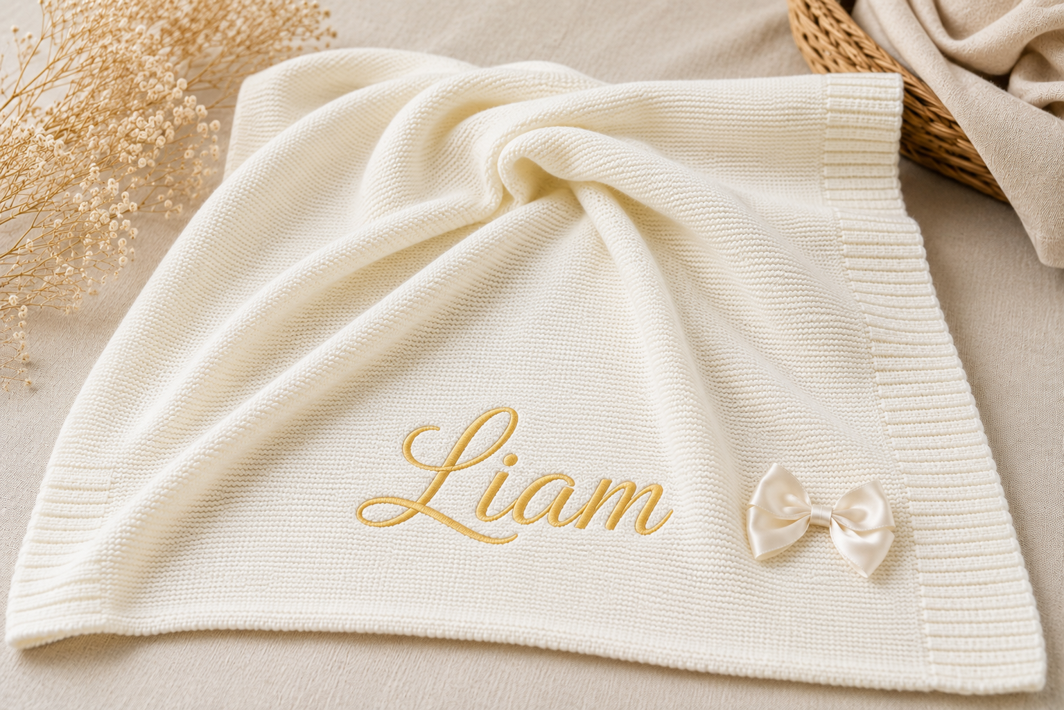 Baby Blankets and Throws - Ivory