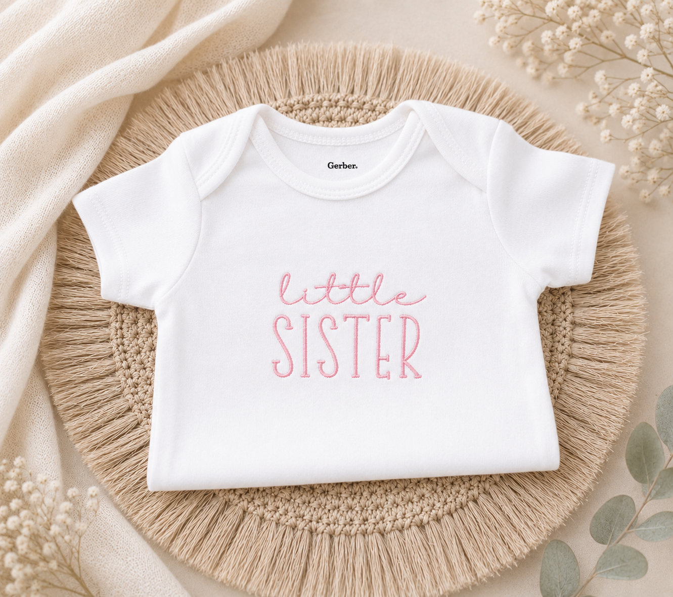 little SISTER - Pregnancy Announcement Baby Bodysuit (Copy)