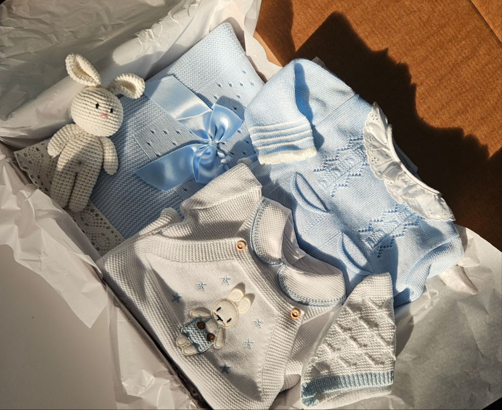 NEWBORN BUNNY GIFT BOX - Blue