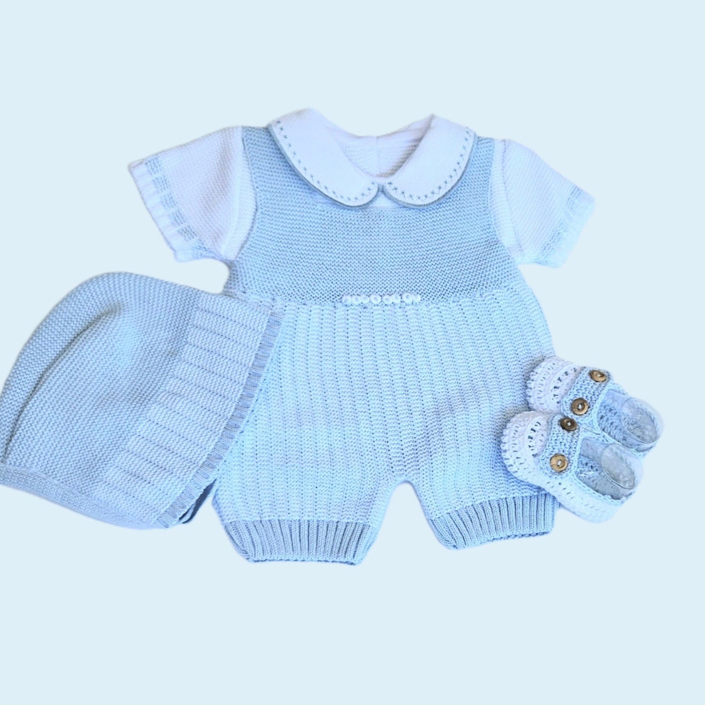 newborn summer knitted coming home outfit