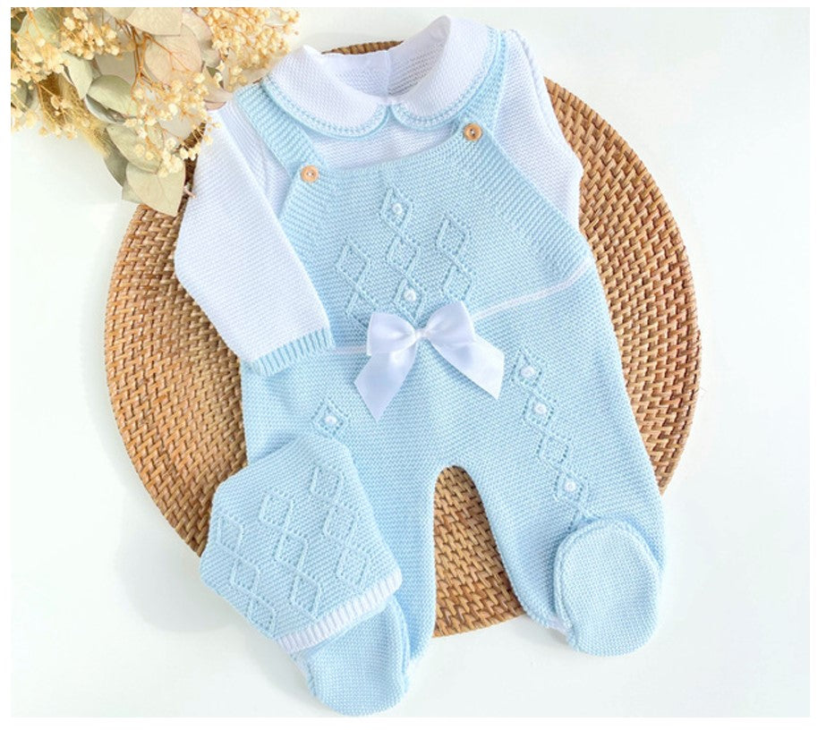 Honey Comb Overall - Blue