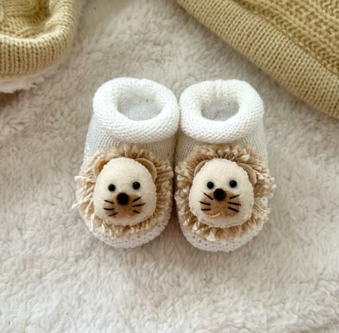 Botín de punto de león - Azul