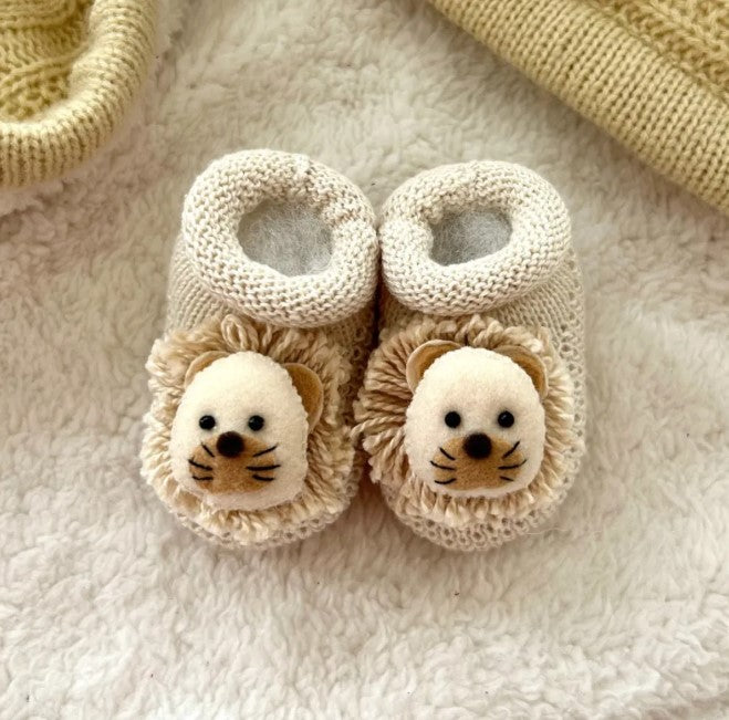 Botín de punto de león - Azul