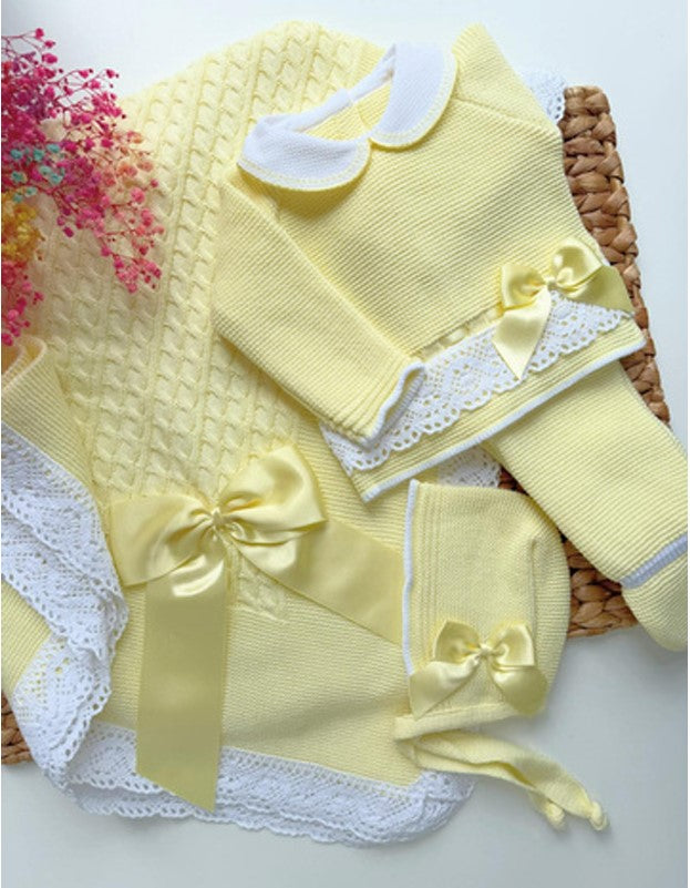 Tivoli Knitted Outfit with Blanket - 5 Colors