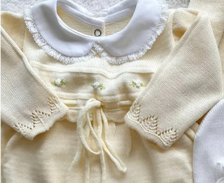 Robe brodée Florence - Rose