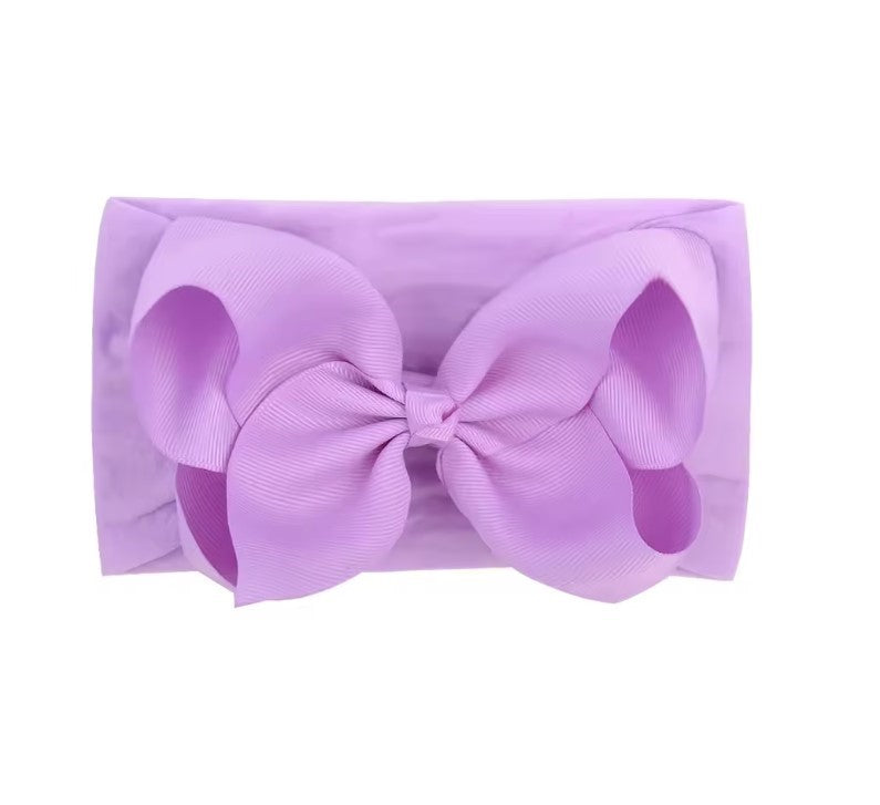Purple large baby bow, baby headband, oversized baby bow in lilac