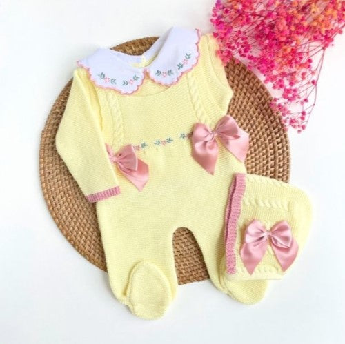 Flowers knitted Outfit- Multiple Colors