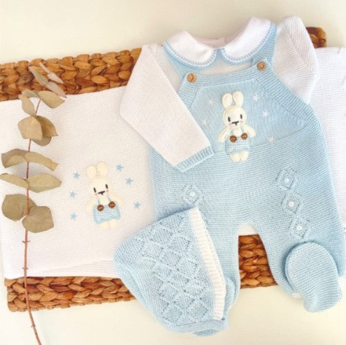 Little bunny Outfit Set with blanket - Multiple Colors