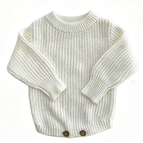 baby knit romper chunk
