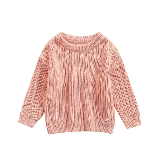 baby personalized chunky knit sweater
