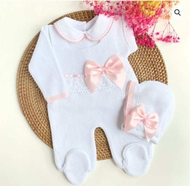 Romana knit Outfit- White and Pink