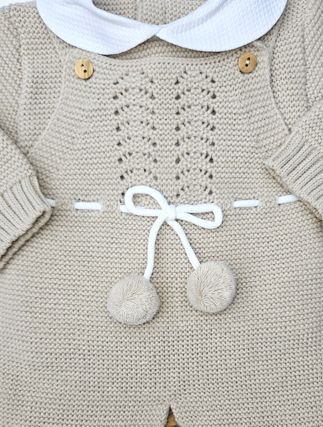 PomPom Baby Knit Overall - 2 Colors