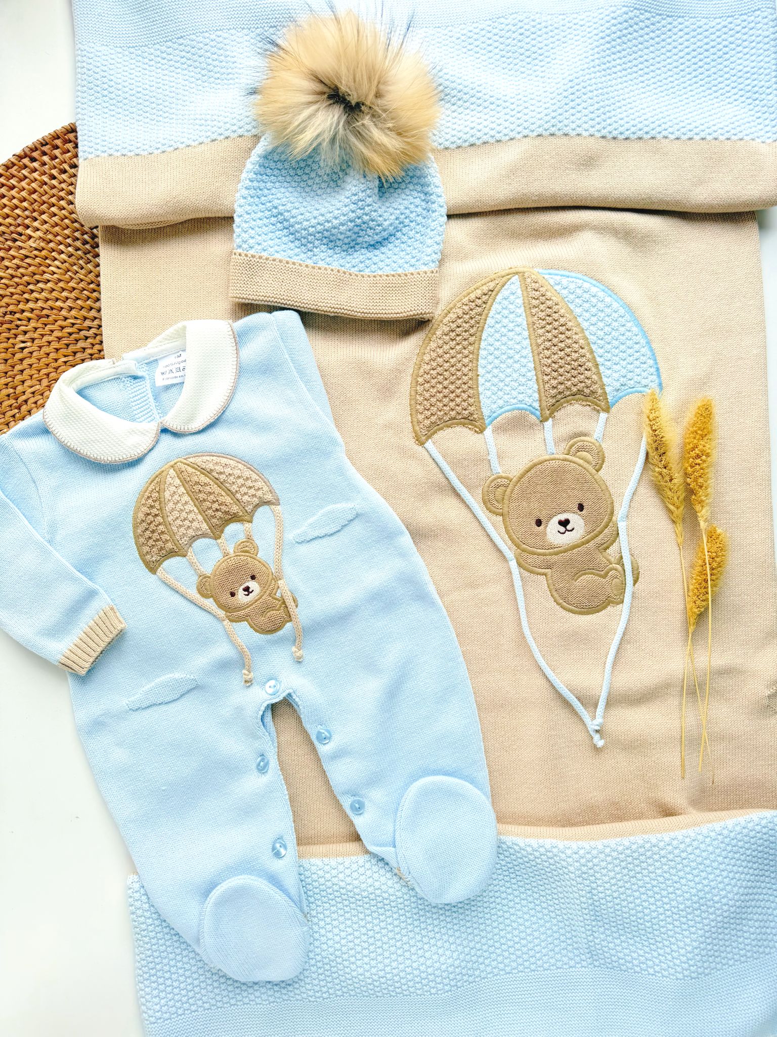 Little Parachute Outfit w/ Blanket - Multiple Colors (Copy)