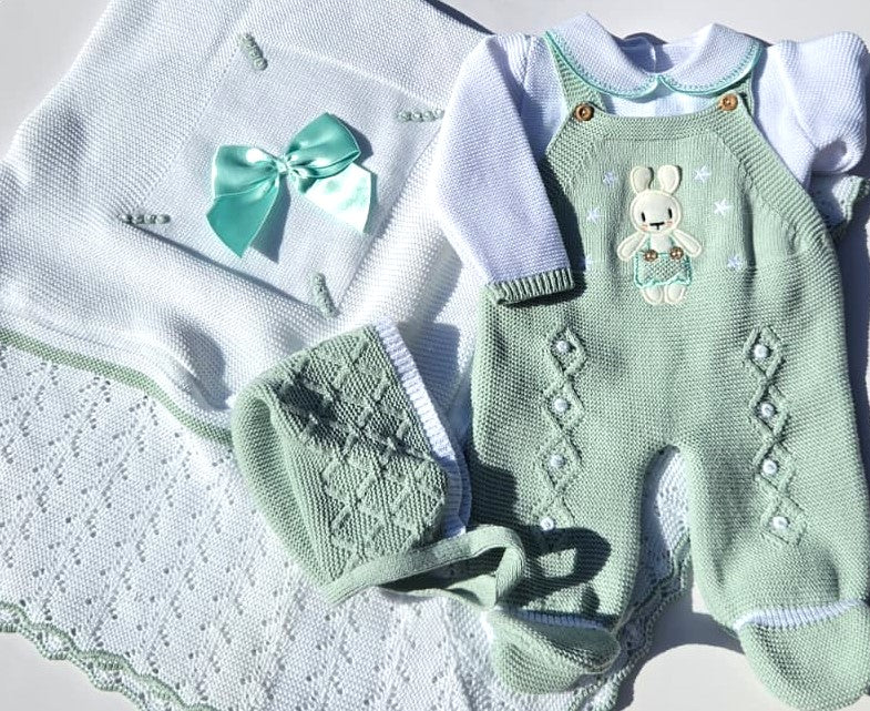 Little bunny Outfit Set with blanket - Multiple Colors