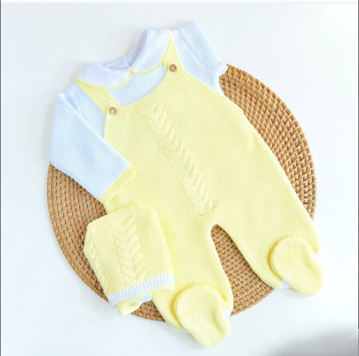 Newborn baby boy yellow outfit on sale