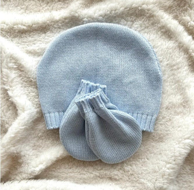 Handmade Hat and Mittens Set