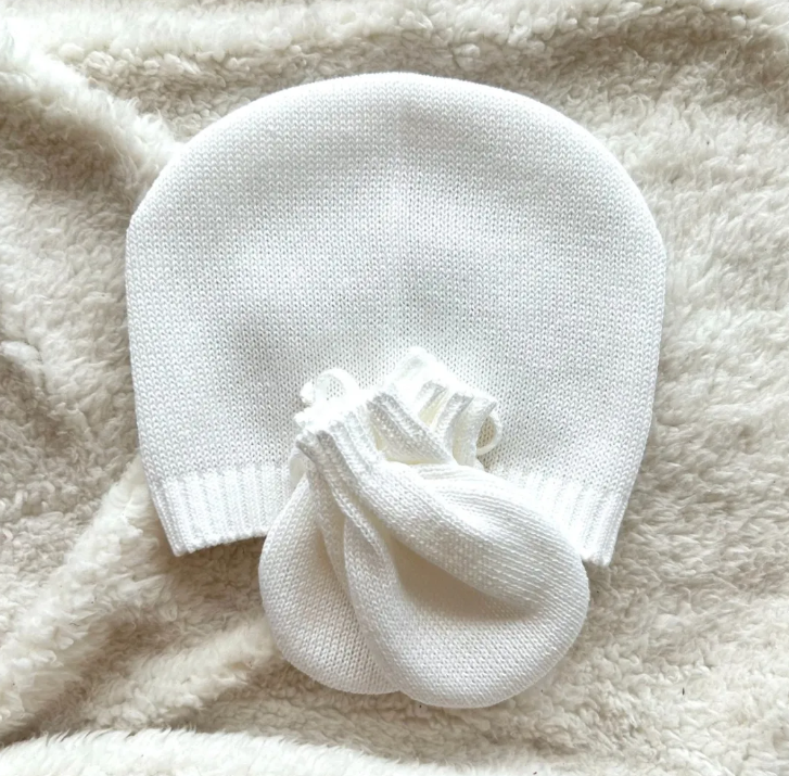 Handmade Hat and Mittens Set