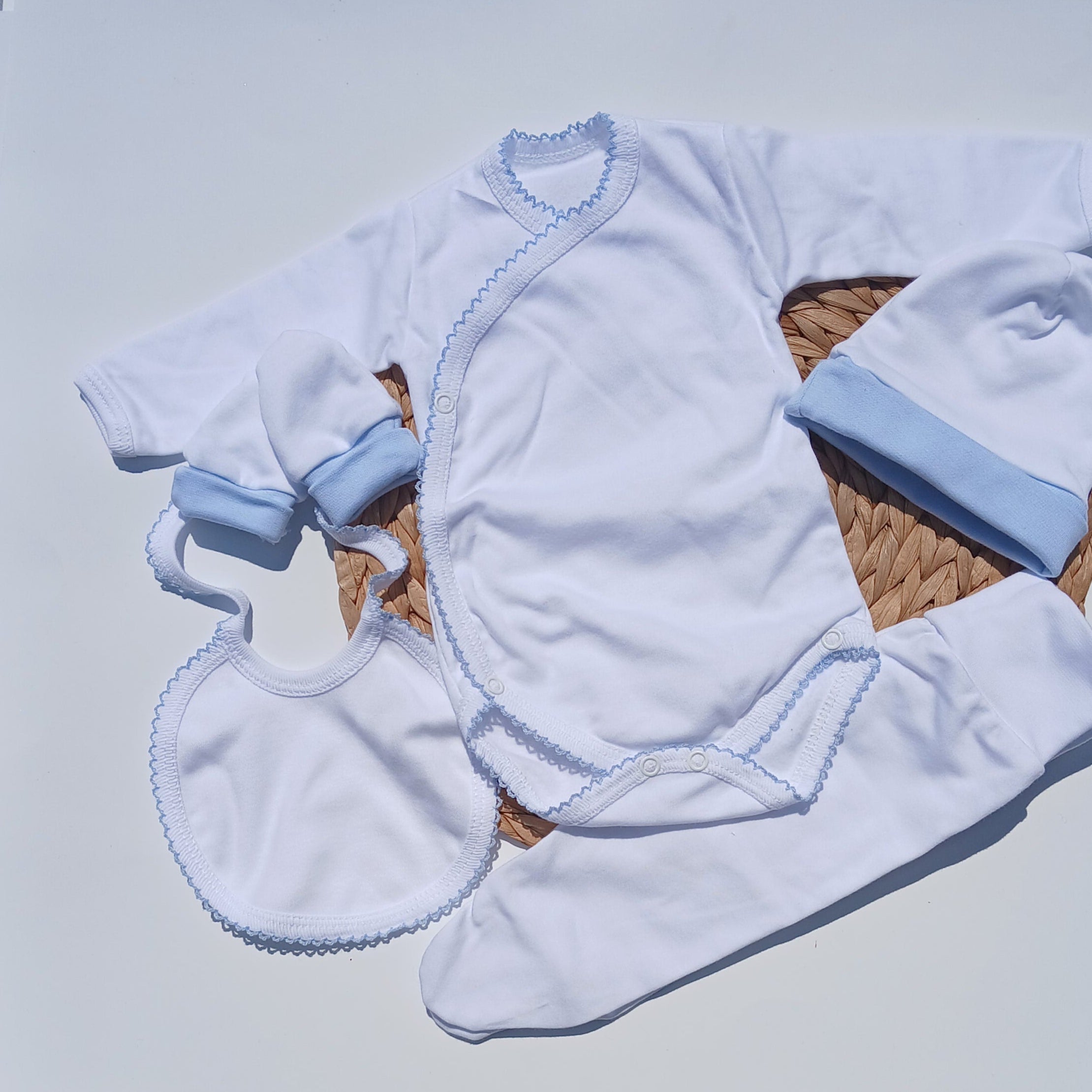 cotton picot trim set