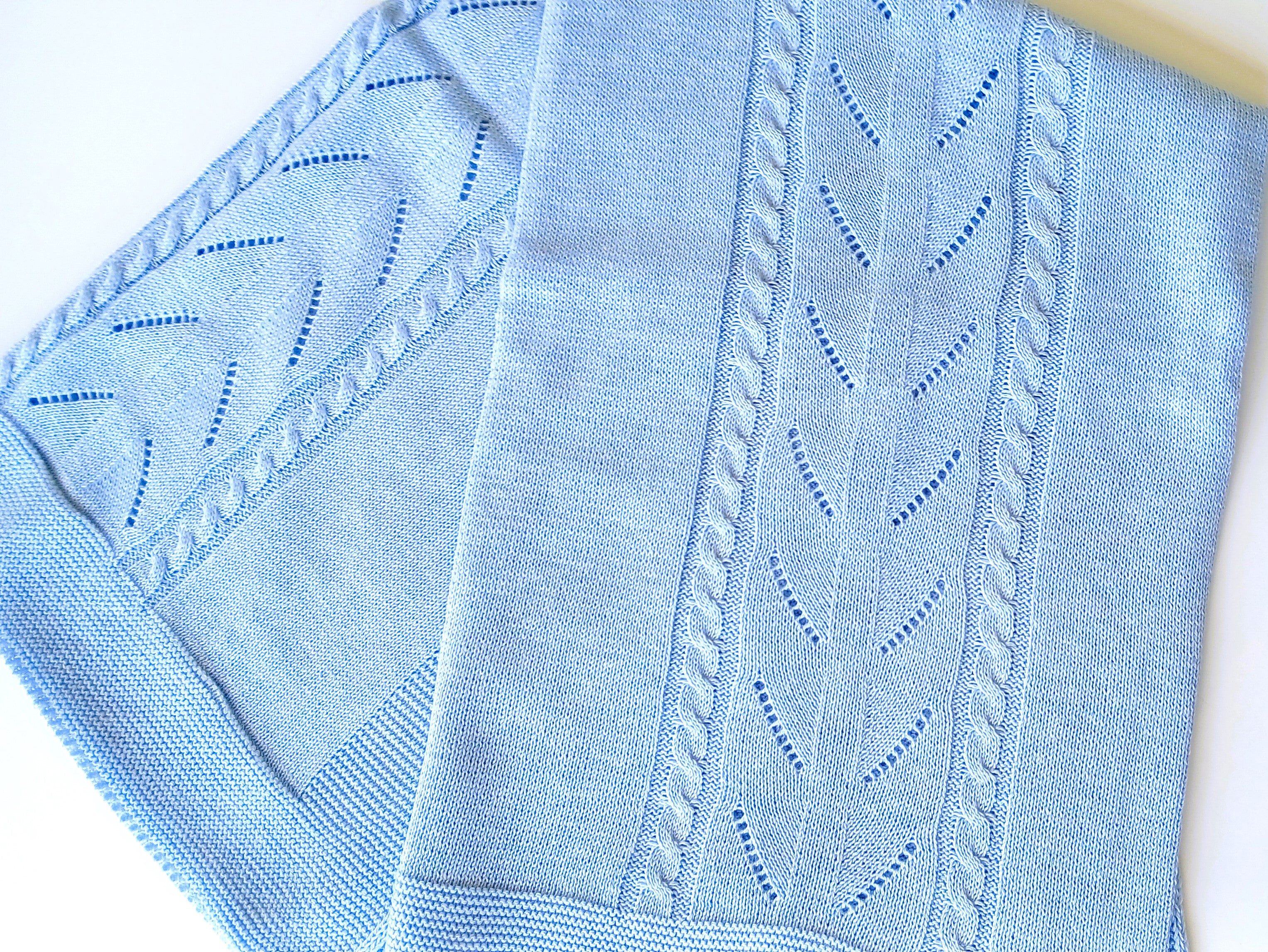 Spanish baby Blanket - Blue