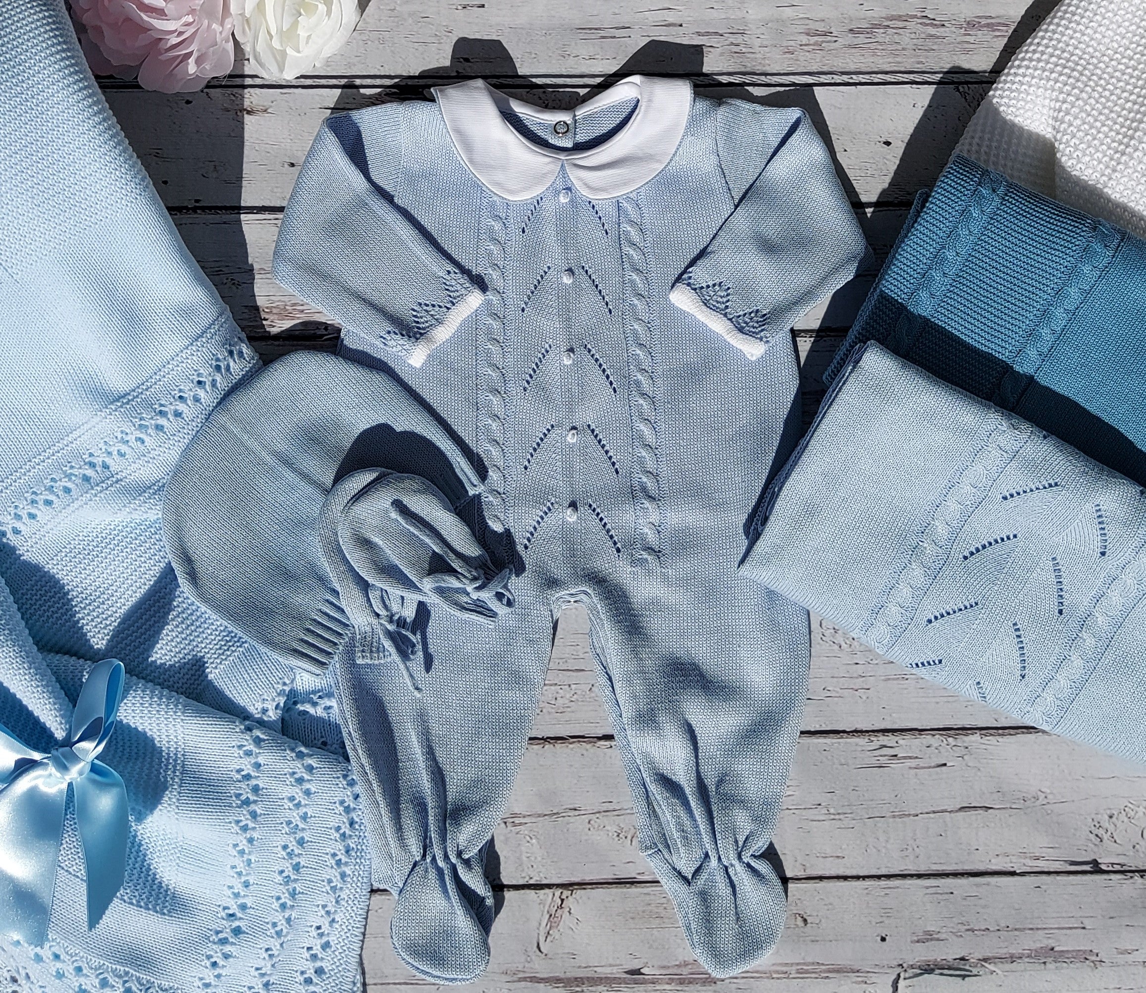 Newborn boy Coming Home Outfit, Baby Knitted Outfit, Baby girl take home Spanish baby set Christening outfit baby boy newborn knitted set, baby girl knit outfit