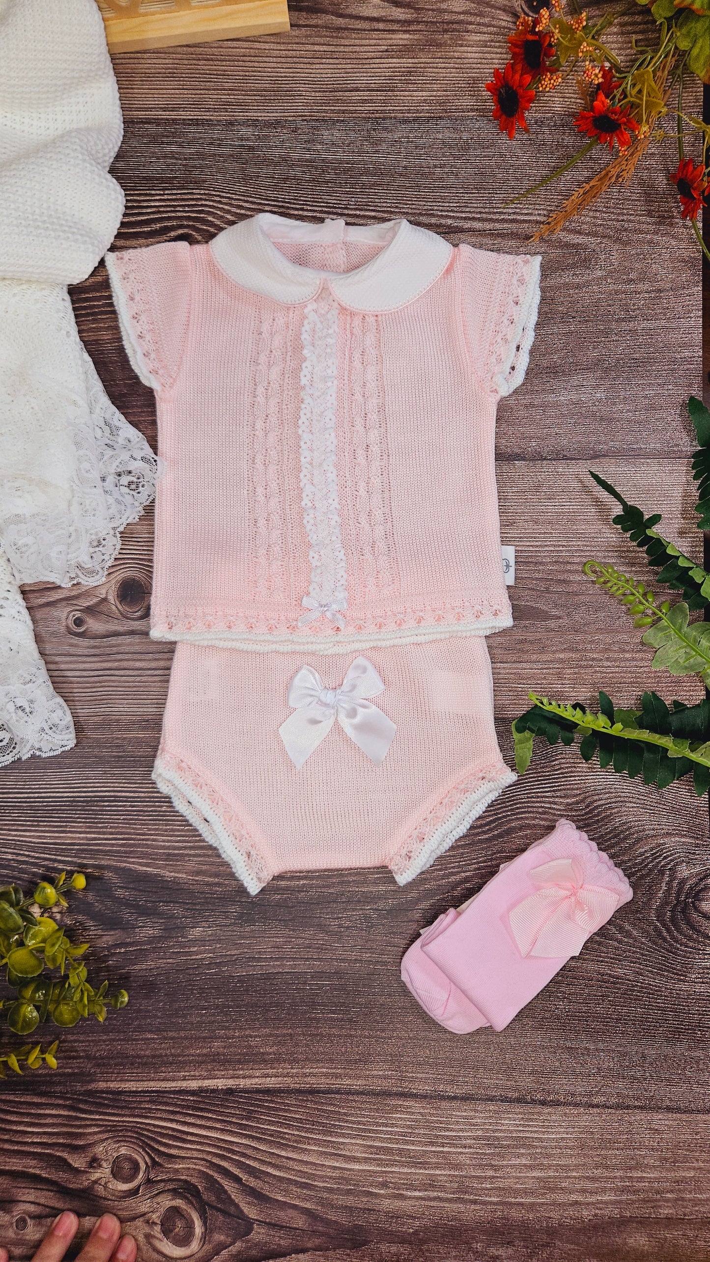 Conjunto de punto Nelle Sweet Pink