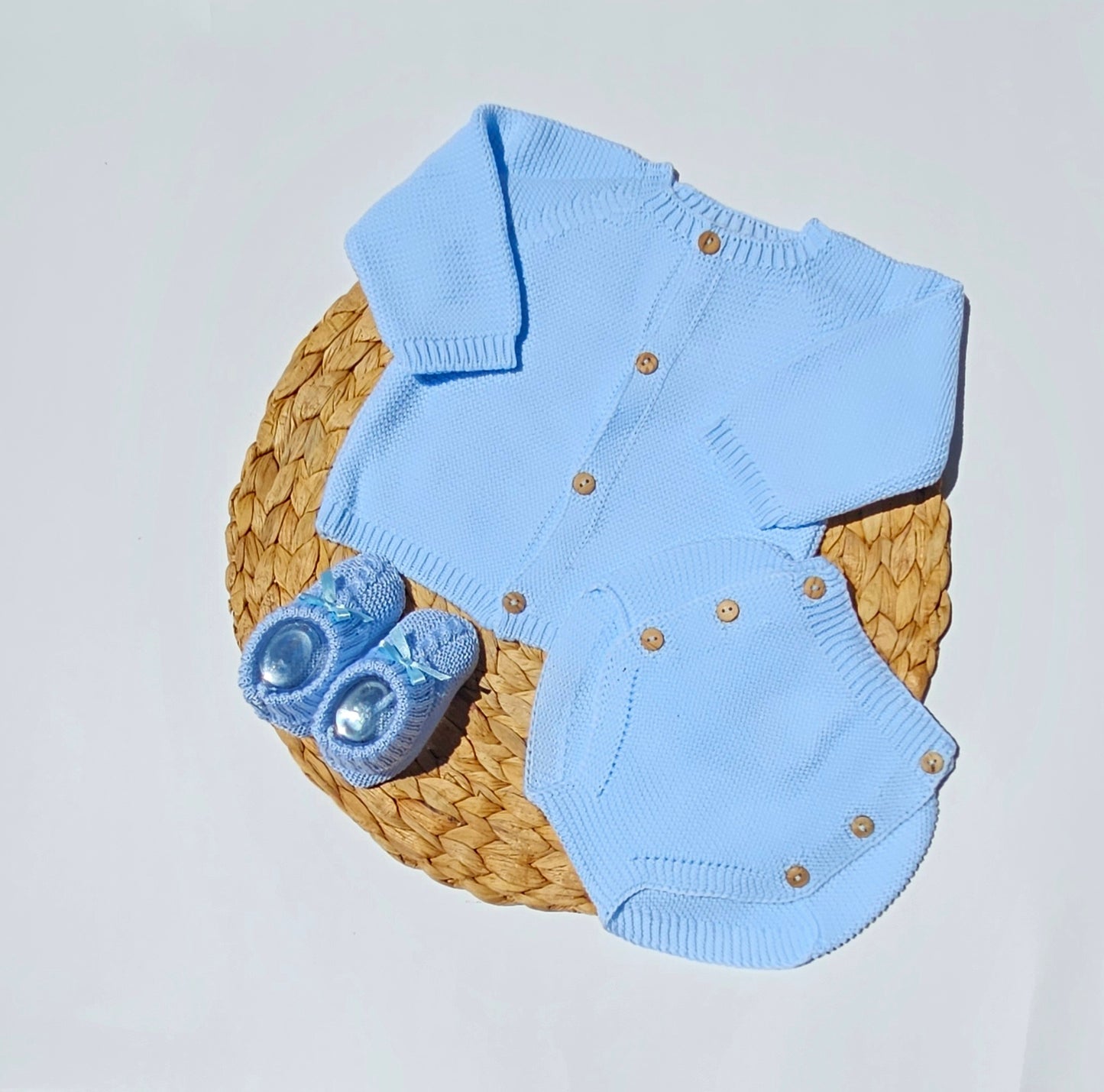 Summer Cotton knit set - Blue