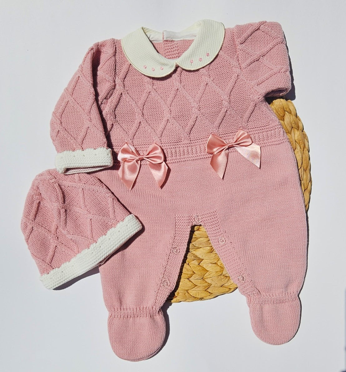 Baby outfit baby knit cloth welcome baby girl romper baby shower gift baby girl knit new baby gift Baby knitted clothing take me home baby clothing  first outfit knitted clothes  baby girl come home outfit baby girl homecoming outfit baby shower gift