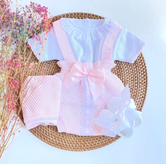 Ranita en marfil y rosa antiguo