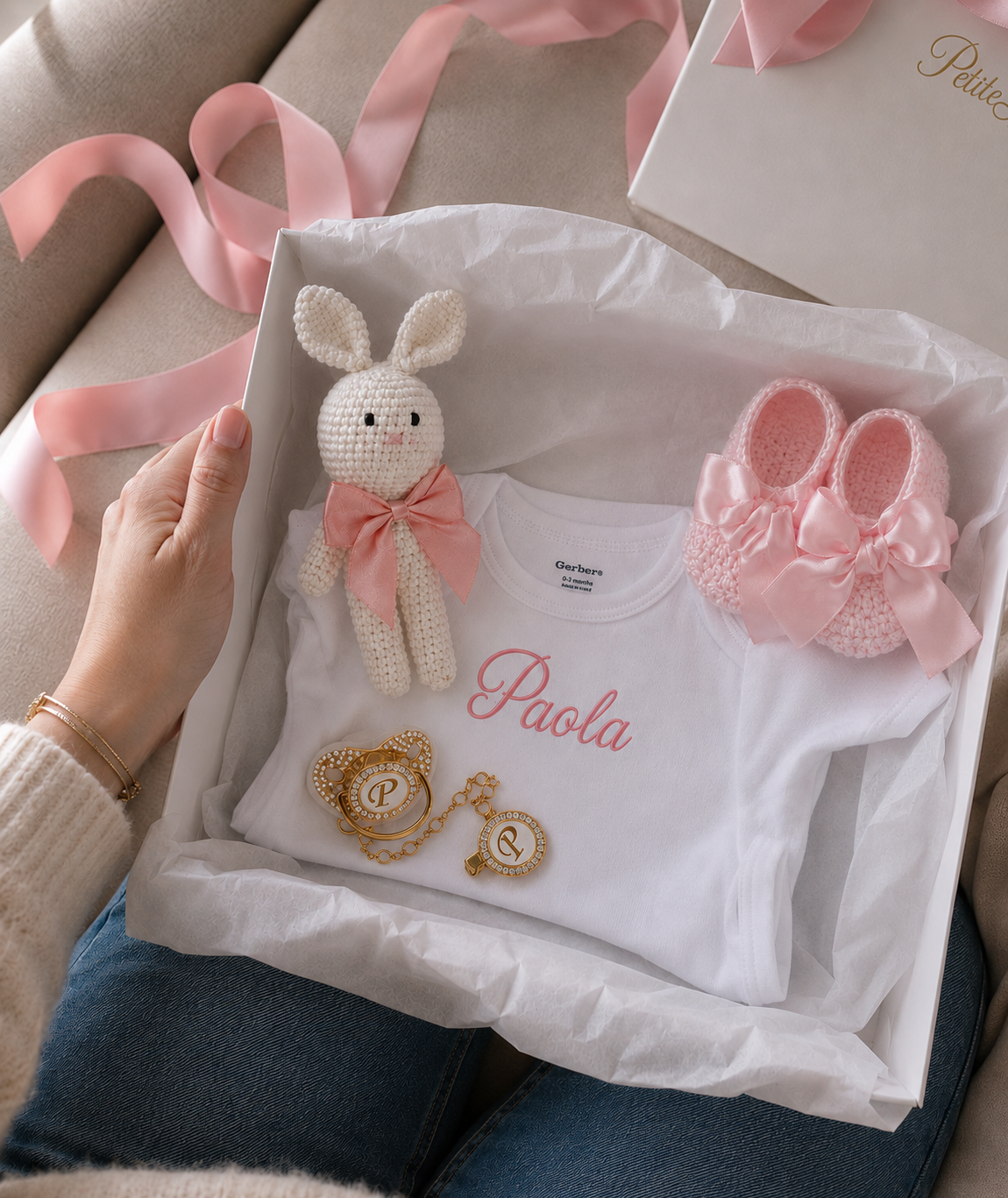 COFFRET CADEAU BÉBÉ - Jaune
