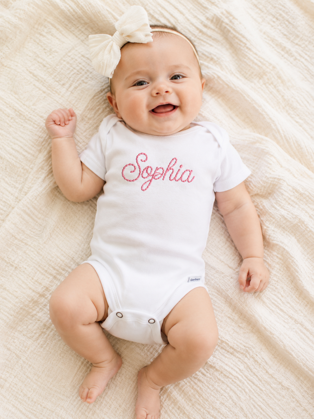 Baby Personalized Embroidery Onesie