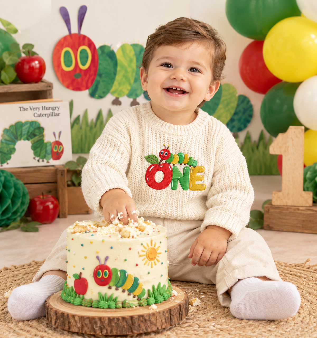 One Hungry Caterpillar Birthday Sweater