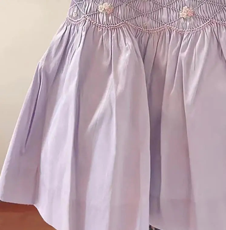 Vestido de verano para niñas con bordado de flores, vestido de princesa con lazo para bebés 