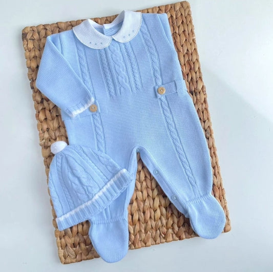 Peto Spanish Knitted Set - Blue