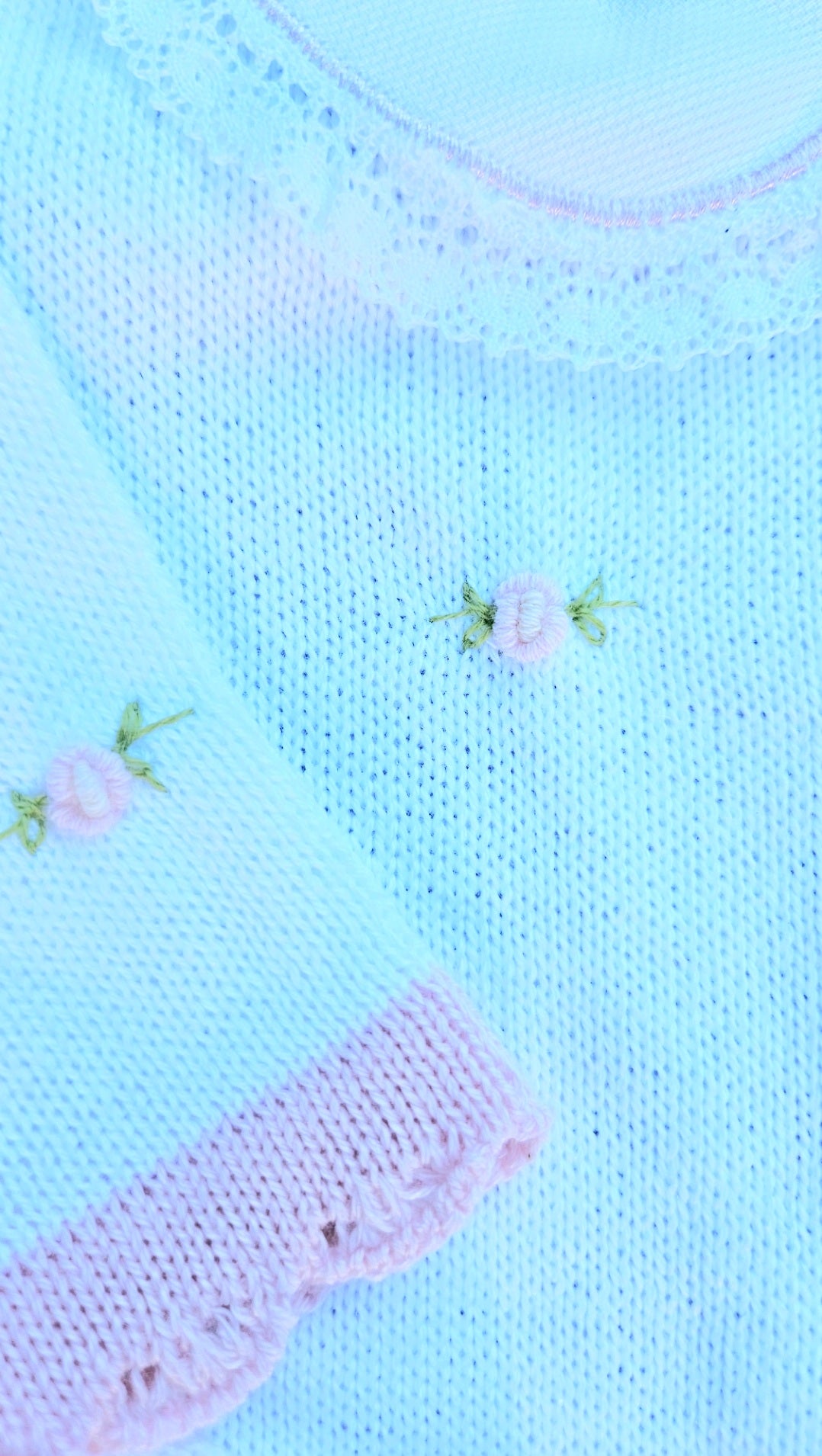 Florence Embroidery Romper - White&Pink