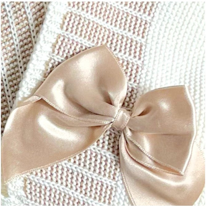 Emily  knitted Outfit- Ivory & Camel