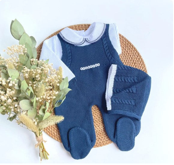 Paul Knit Outfit in Navy