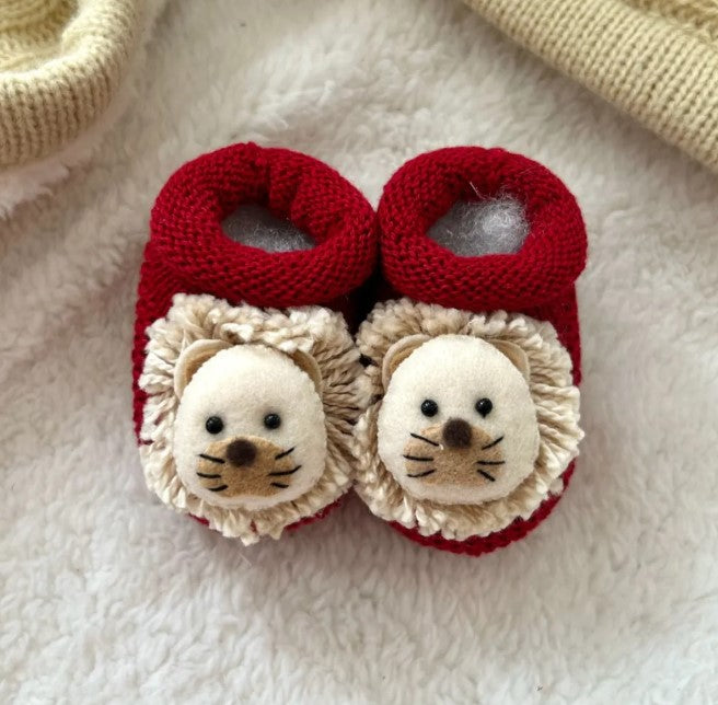 Botín de punto de león - Azul