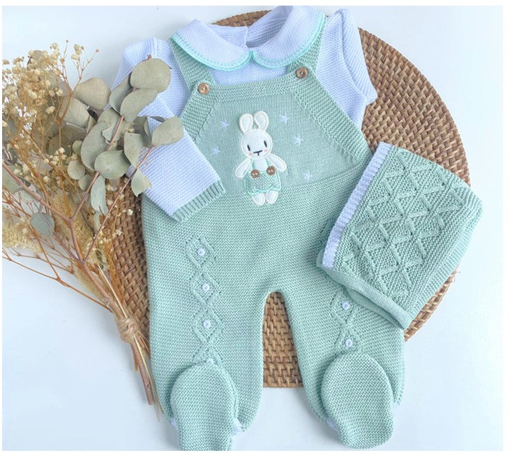 Little bunny Outfit Set with blanket - Multiple Colors