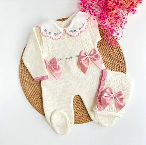 Flowers knitted Outfit- Multiple Colors