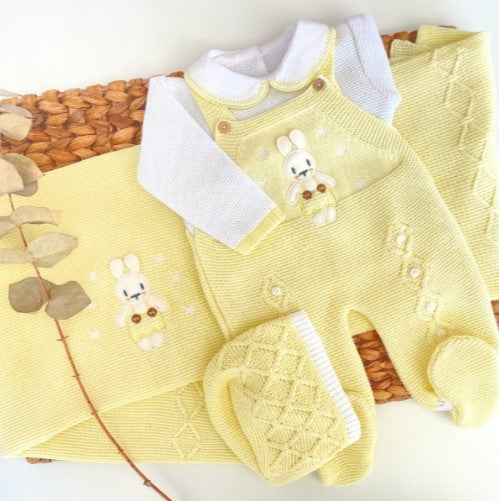 Little bunny Outfit Set with blanket - Multiple Colors